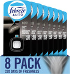 Car Air Freshener Vent Clip, Febreze AUTO Odor Fighter, Noir Scent, 8 Count, 40 Days Freshness