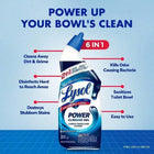 Toilet Power Bowl Cleaner, Max Strength Bathroom Cleaning Supplies, Toilet Bowl Cleaner Clinging Gel, Home Essential, Instant Stain Removal, Deodorizing, Bleach Free(2 ct)