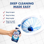 Lysol Toilet Bowl Cleaner, Max Strength Bathroom Cleaning Supplies, Toilet Bowl Cleaner Clinging Gel, Home Essential, Instant S