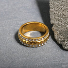 Stainless Steel Ring for Women Inlaid Zircon Rings Waterproof Romantic Fashion Jewelry