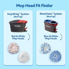 O-Cedar EasyWring Deep Clean Refill 1-Pack 40% More Cleaning Power Microfiber Mop Refill Compatible with O-Cedar EasyWring Spin