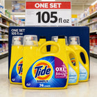 Holiday Bulk Savings | Large Capacity Value Pack | Simply OXI Boost Laundry Detergent. Eliminates 99% stains & odors, Febreze odor defense, Sunny Breeze scent. Whitens fabrics, large size pack