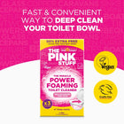 Self-Activating Foaming Toilet Cleaner Stain Remover Powerful Formula 3 Treatments 10.5 oz Bathroom Cleaning Solution for Stains Limescale Rust