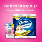 Febreze Bathroom Air Freshener, Odor-Fighting Plug-In Alternative, Home, Bathroom and Kitchen Use, Downy April Fresh Scent, 6 C
