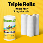 Select-A-Size Paper Towels 2 Triple Rolls White 162 Sheets Per Roll Household Cleaning Kitchen Towels Absorbent Quick Dry