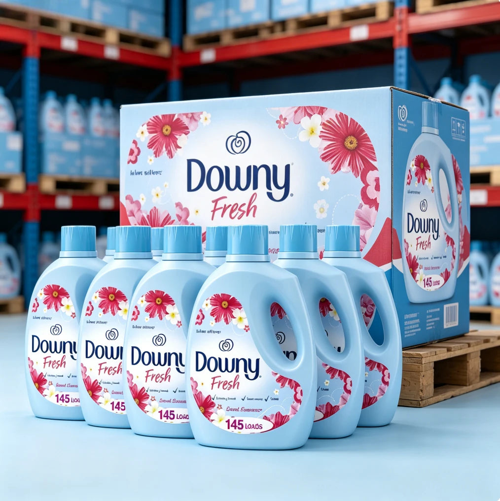 Sweet summer fresh fragrance regular fabric softener liquid for large family laundry use | Makes all garments soft and releases pleasant seasonal aroma after washing