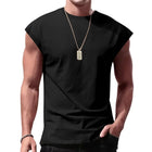 2026 Men's Sleeveless T-Shirt for Summer Casual Sports - Loose Fit Men's Sleeveless Base Shirt Vest  European size