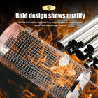 Stainless Steel Barbecue Cages Grill Basket Camping Cookware Outdoor Portable Round BBQ Campfire Grid Rolling Grill Basket