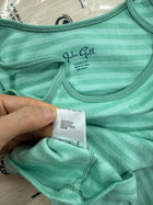Green Striped Slim Camisole Women Casual Simple All-match Cute Cotton Sleeveless Vests Female Sweet Vintage Chic Tank Tops Y2K