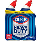 Clorox Toilet Bowl Cleaner Heavy Duty Stain and Ring Remover, Arctic Clean, 24 Fl Oz., Pack of 2