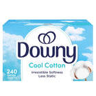 Hypoallergenic cool cotton fresh dryer sheets for household laundry | Reliably cut static electricity and keep all fabrics soft with gentle clean fragrance
