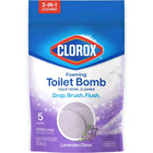 Foaming Toilet Bowl Cleaner Bombs Lavender Scent Bleach Free Natural Clean 5 Pack