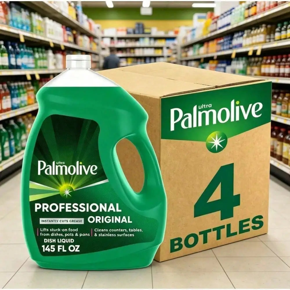 Heavy-Duty Palmolive Dishwashing Liquid, Instant Grease & Grime Removal, Gentle Hand-Friendly Formula for All Cookware and Plastic Container Daily Wash