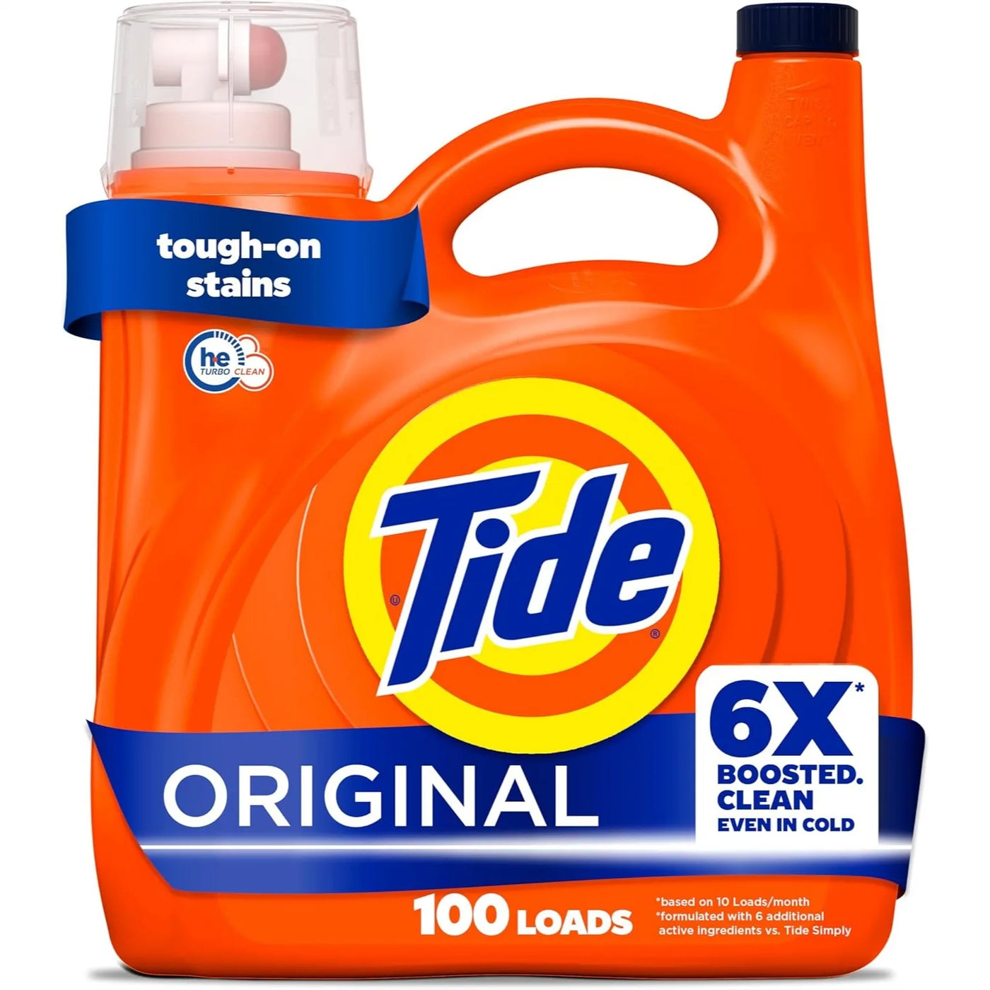 Tide Liquid Laundry Detergent Original Scent 125 fl oz 100 Loads Concentrated for Boosted Clean in Cold Water