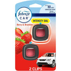 Febreze Car Air Freshener Vent Clip Berry & Bramble Scent, .06 oz. Car Vent Clip, 2 Count