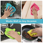 12 Pack Microfiber Cleaning Cloth 210GSM Ultra Soft High Density Towels for Car Glass Kitchen Reusable Rags Blue Green Yellow Pink 11.5x11.5