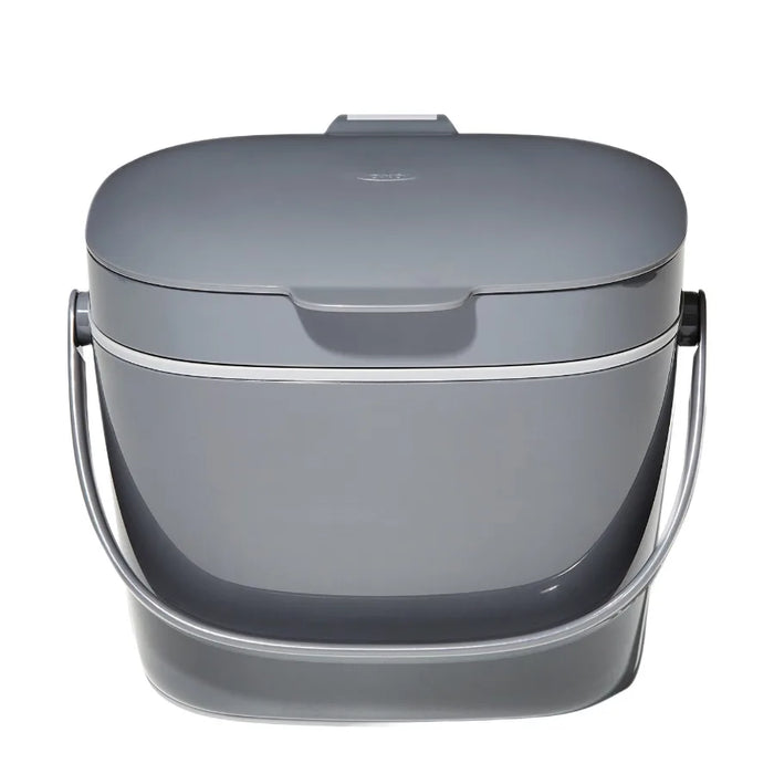 1.75-Gallon Kitchen Compost Bin with Lid Charcoal